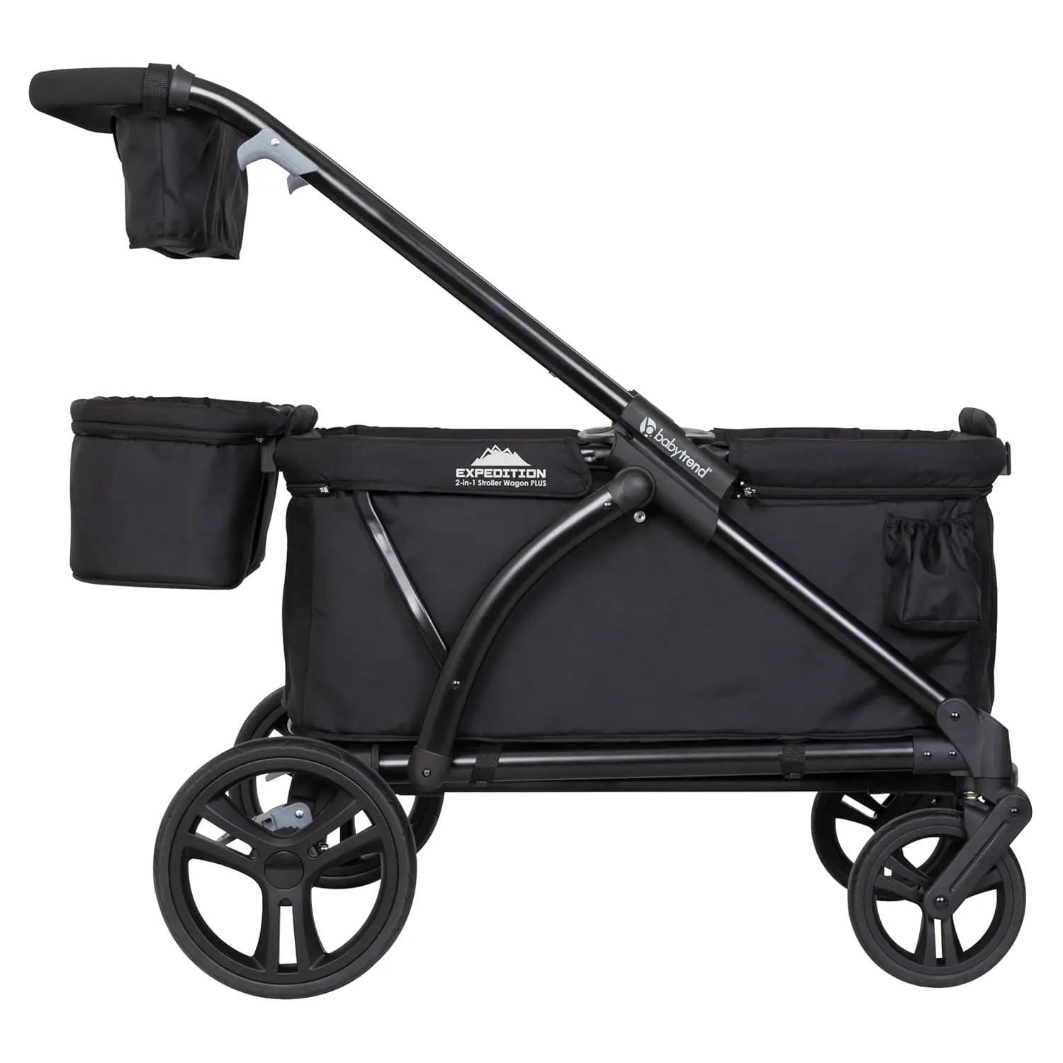 Expedition-2 in 1 Stroller, Wagon Plus, Ultra Black