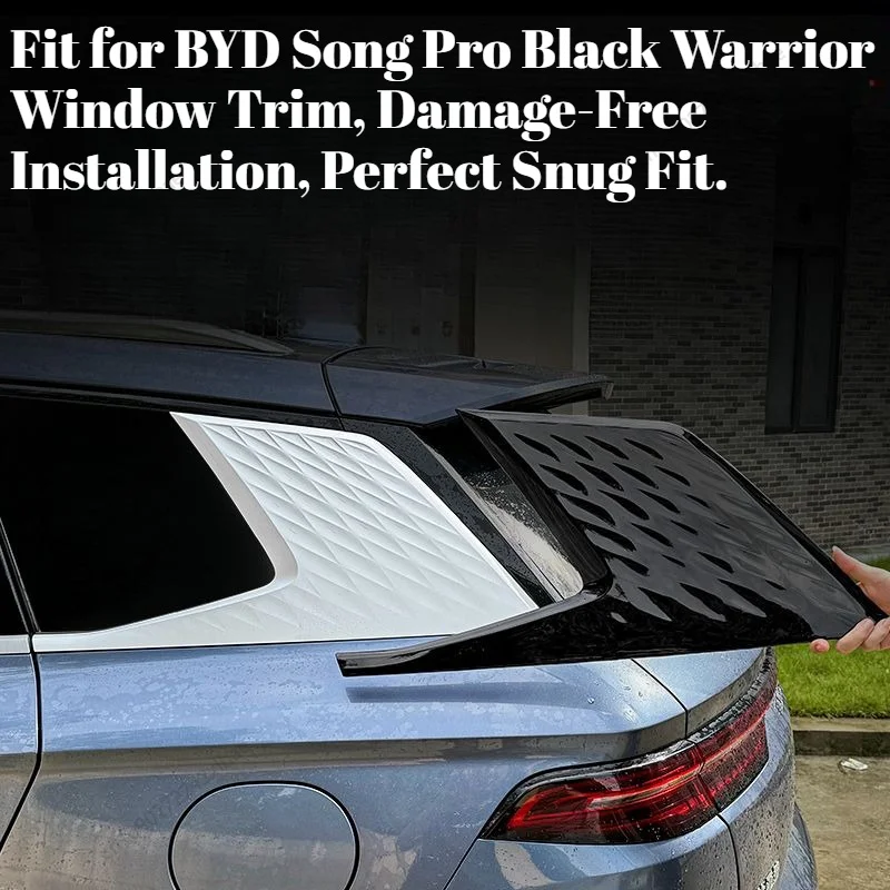 

Black Warrior Floating Rear Window Dragon Scale Blacked-out Exterior Modification Decal for BYD Song Pro DM-i 2024-2026 durable