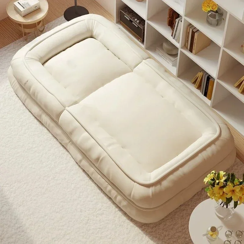 بيت الإنسان أريكة كسولة قابلة للنوم مستلق أريكة حصير شقة صغيرة أريكة استرخاء سرير كرسي مزدوج الأغراض قابل للطي