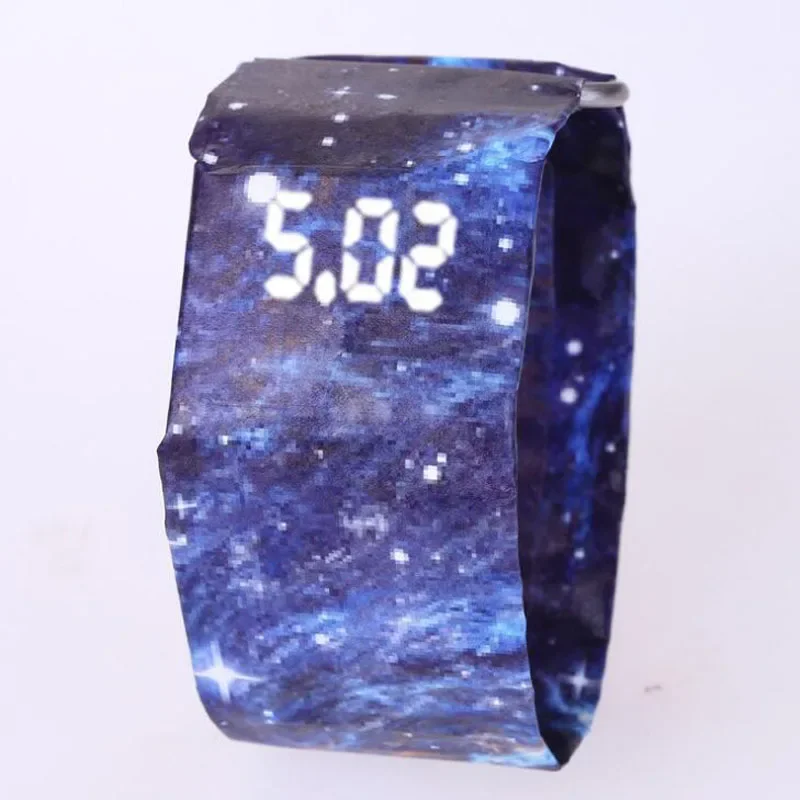 Fashion Creative Paper Watches Men Led Digital Watch Paper Electronic Watches Men Watches Reloj Hombre Relógio Masculino