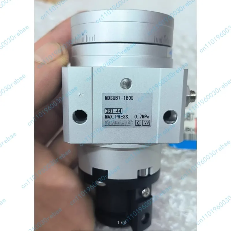 Rotary cylinder MDSUB7-180S, maximum pressure 0.7MPa, with dial indicator