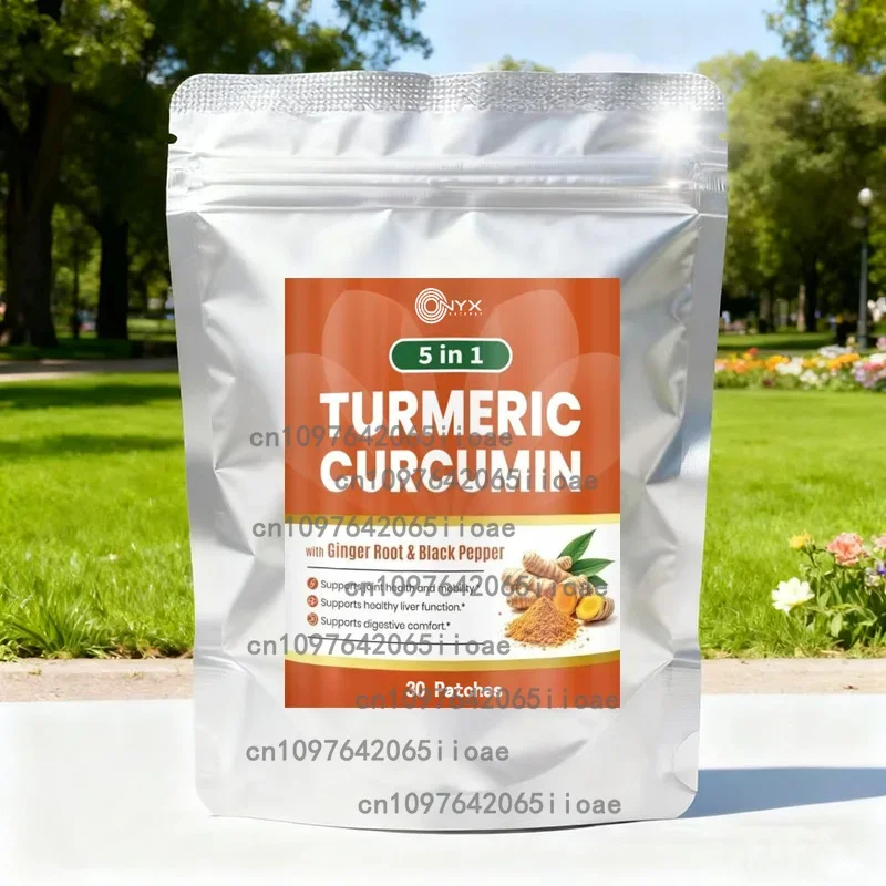 30 Patches Turmeric Ginger Transdermal Patches Enhanced Absorption, Joint Support Promotes Healthy Digestion