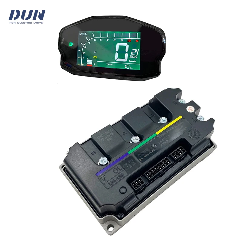

DUN/VOTOL EM-180 GTS 72V 160A DC Peak 250A BLDC Sine Wave Controller with DKD Display for QS Mid Drive Motor or QS Hub Motor