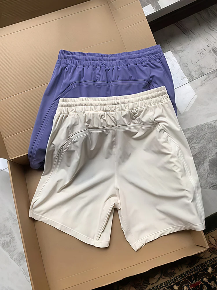 

Lulu Men's Qui Dry Sports orts Summer Outdoor Running Ice Silk Casual Four-Five orts Breathable Comfortable Lightweight