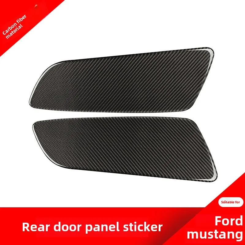 

Suitable for Ford Wild HorseMustang Rear Door Panel Carbon Fiber Interior Decoration Car Modification Fittings