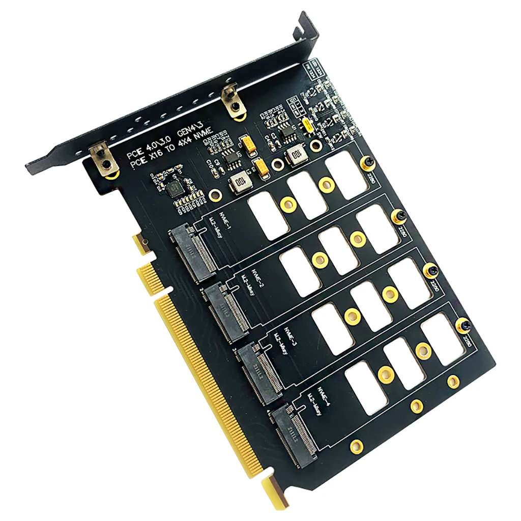 PCI-E 4.0 4x4 から M.2 4 ベイ拡張カード M.2 NVMe ソリッド ステート