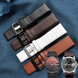 Genuine Leather Watch Strap for Diesel Dz4343 Dz1657 Dz4323 Waterproof Sweat-Proof Women Watchband Accessories 22 24 26 28 30mm