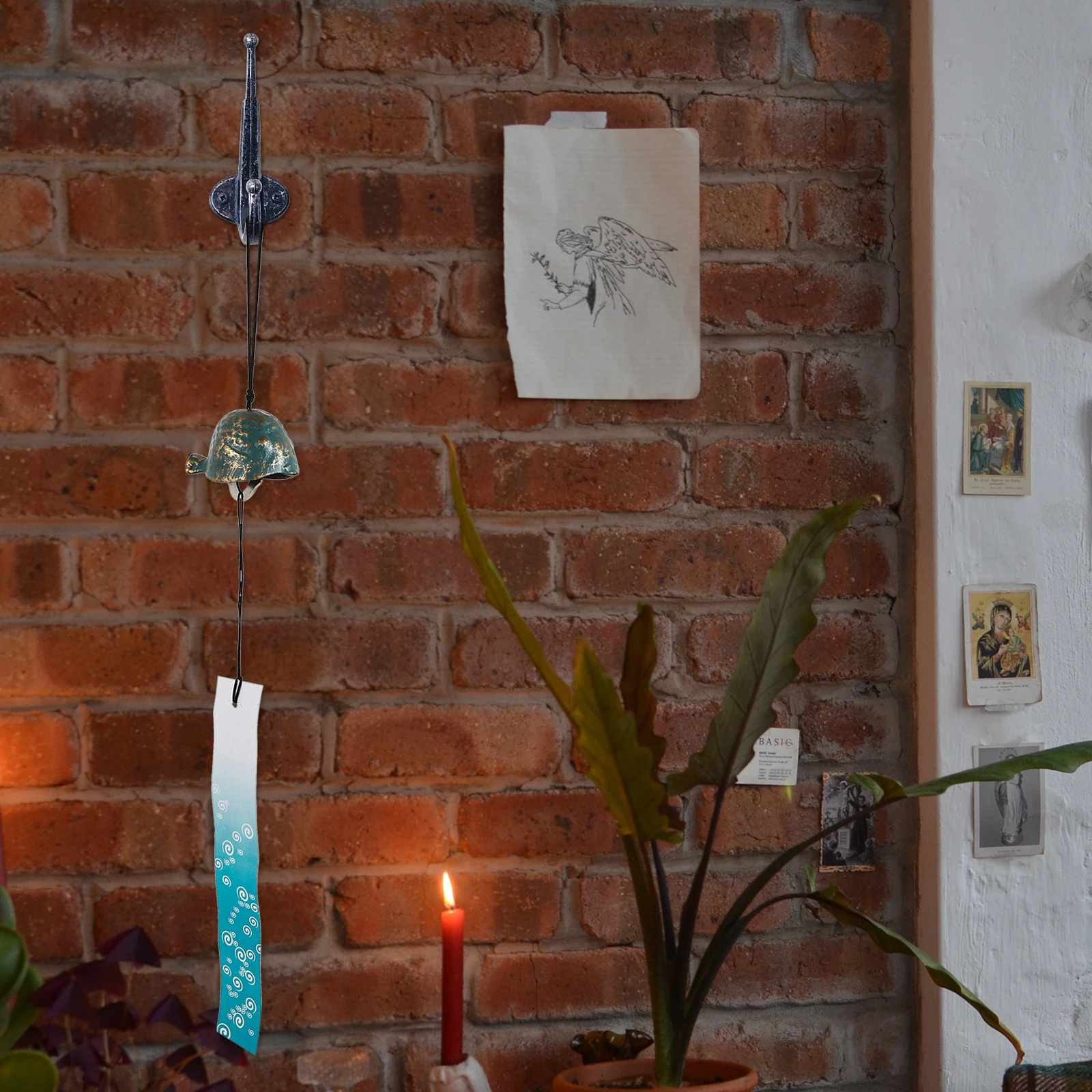 

1Pcs Fish Shaped Wind Bell Creative Decorative Hanging Pendant Chime Home Ornament Garden Pendant Hanging Bell