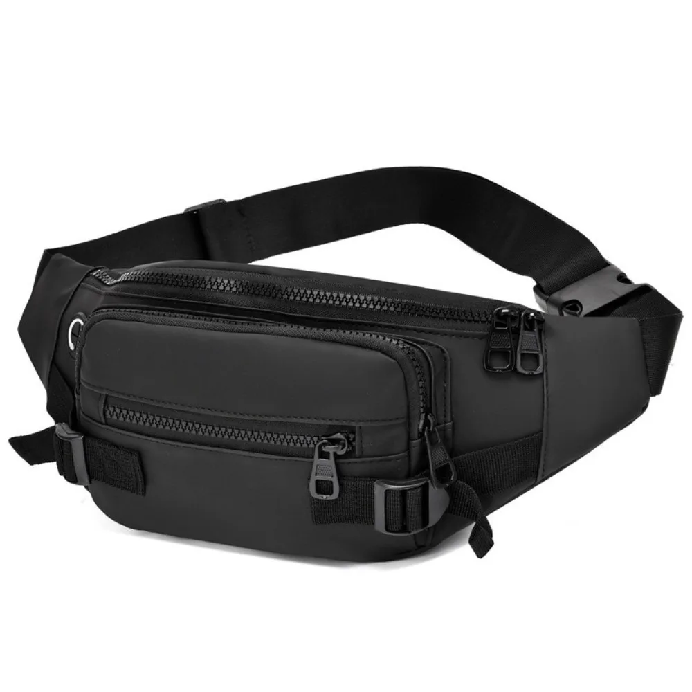 

Versatile Oxford Cloth Men Waist Pack Sling Large Capacity Chest Bag Multi-pocket Wear Resistant Fanny Pack Men