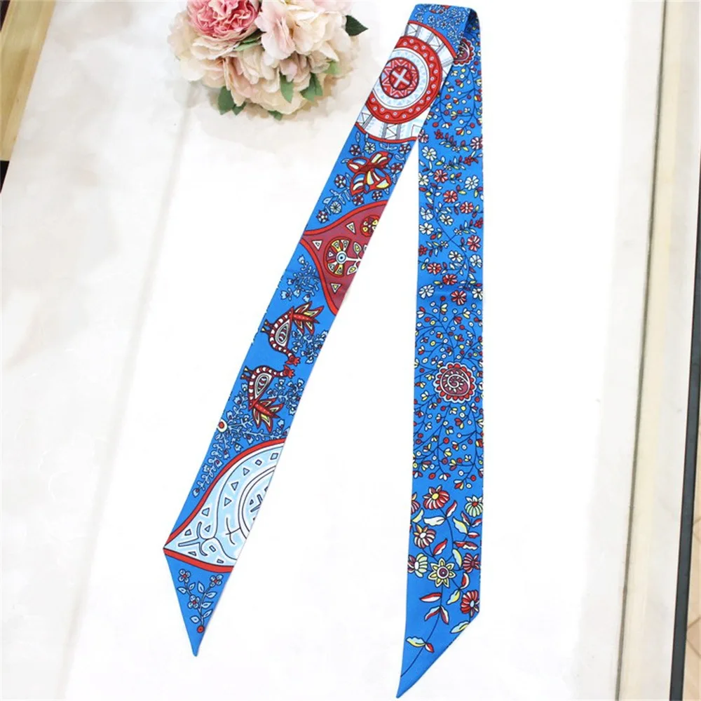 

5*90 см корейская версия универсальная женская сумка для галстука лента повязка на голову декоративная саржевая лента маленький шарф шелковый шарф оптовая продажа