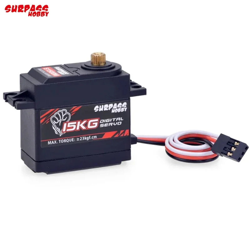 Servo de coche RC SURPASS Hobby S1500M 15KG Servo de engranaje de Metal Servo Digital para 1/10 1/8 coche RC de alta velocidad/avión modelo de barco RC