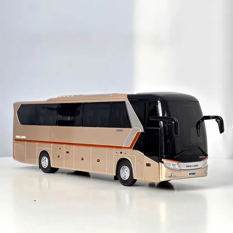 1-38-original-xiamen-jinlongwei-second-generation-xmq6129-simulation-alloy-bus-model-bus-model-gift