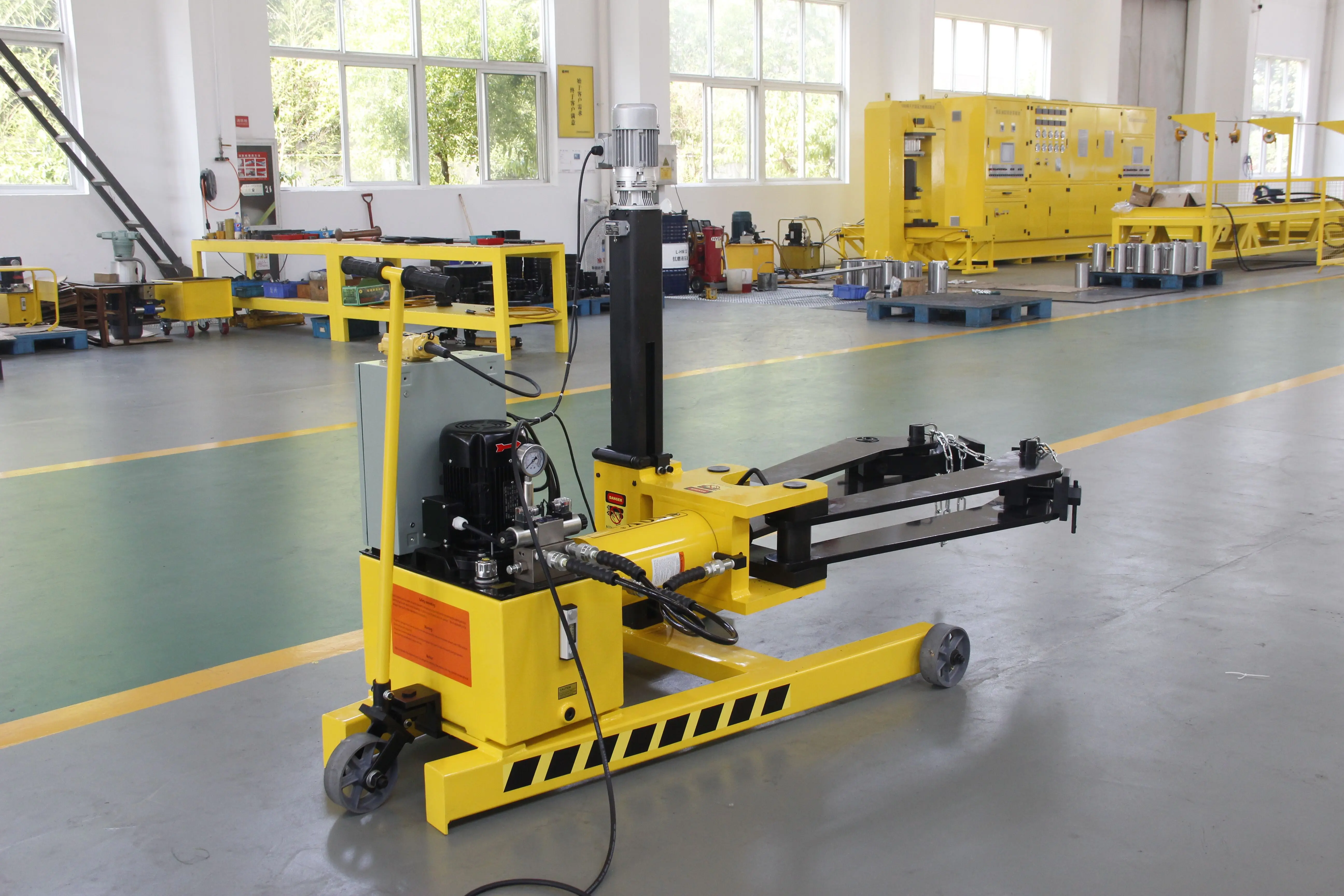 100T Heavy Du/ty Automatic Vehicle-Mounted Cart-mounted Lock-Grip 2-JAW Hydraulic Gear Puller SOV-PH-100T