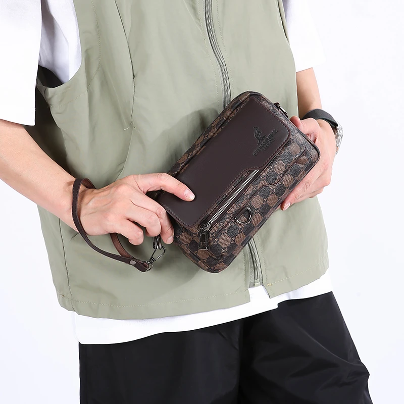

Fashionable men's PU new old flower shoulder bag crossbody bag handbag 가방 bolsos para hombre сумка через плечо