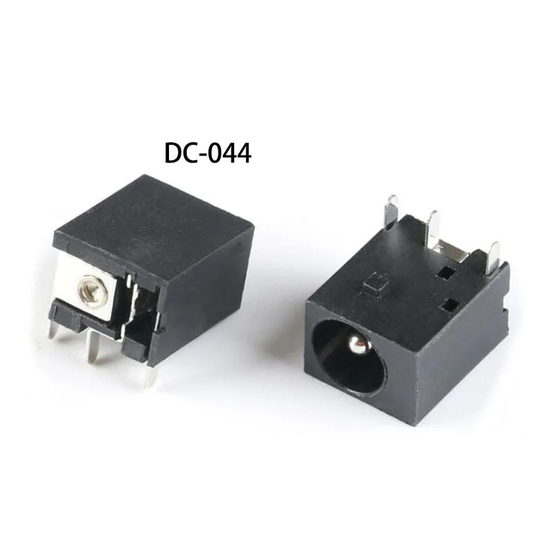 3-pin DC044 5.5*2.1mm DC Power Connector DC Power Jack Plug Interface PCB Panel Mount 10pcs