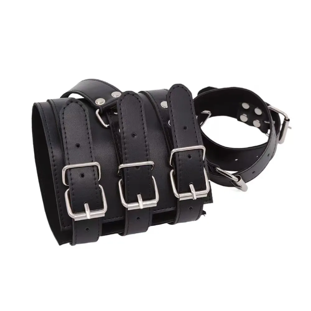 SM Bondage Bondage esclave féminin moduler menottes arrière inversées jouets sexuels contrainte sexuelle menottes en cuir réglables Sexy