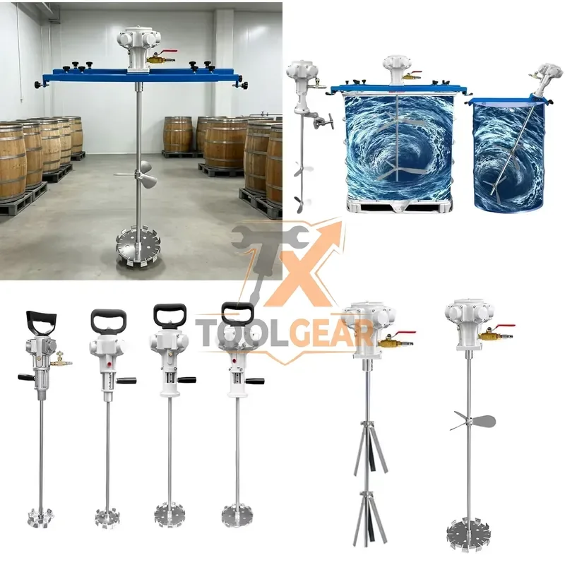 2026hotsale* High Quality IBC Tote Pneumatic Mixer 200L-1000L Stainless Steel High Speed Air Agitator for Chemical Liquid