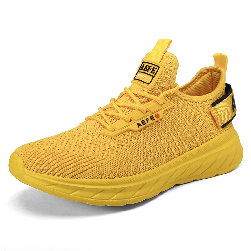 

Men's shoes, sports shoes, fly woven ultra light running shoes, 40-47