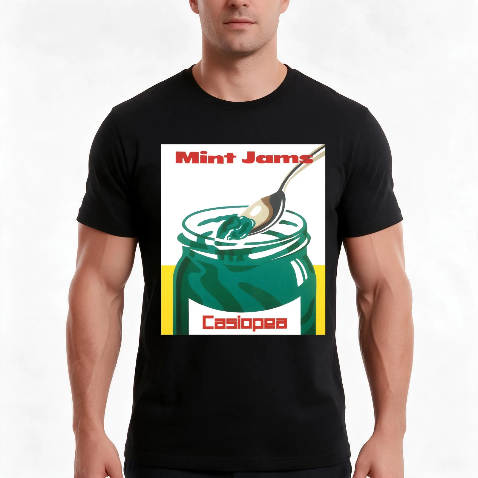 CASIOPEA T-Shirt, Summer Casual Cotton Tee, Oversized Streetwear Tops, Vintage Graphic Print, Loose Fit Short Sleeve