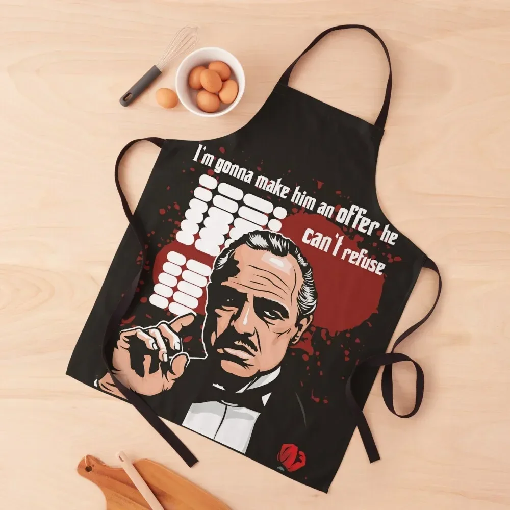 

The Godfather Apron Chef Accessories women's kitchens Household Items Useful Apron