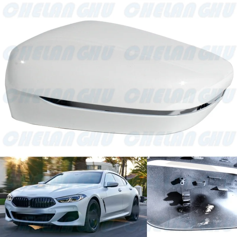 For BMW G11 LCI G12 LCI G14 G15 G16 Gran Coupé F91 M8 F92 F93 2018 2019 LHD Left Side White Painted Mirror Cover Housing