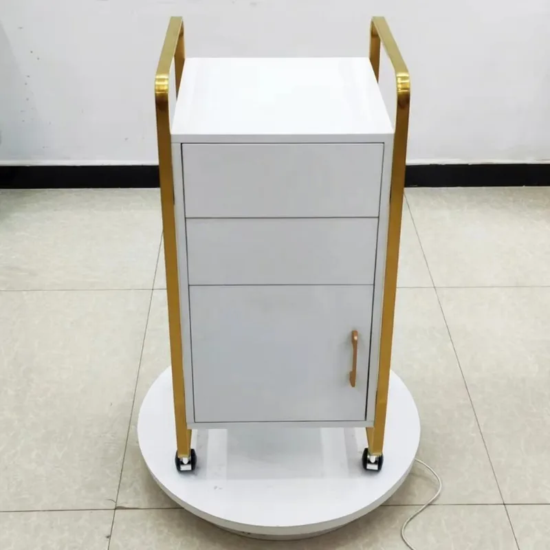 Hign End White Luxury Salon Trolley Cart with Drawers or Spa Business