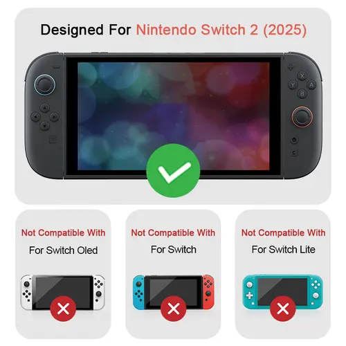 Imagen 2 del producto Bolsa de almacenamiento para Nintendo Switch 2 2025, funda para consola de juegos, bolso de transporte de viaje con dibujos animados, funda protectora, accesorios para cajas