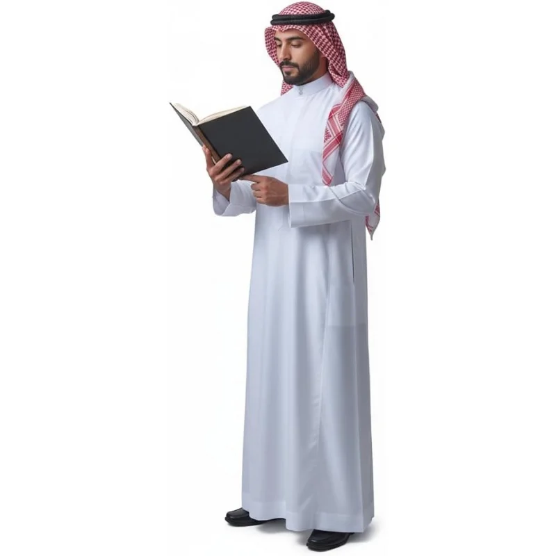 

Men's Thobe Muslim Clothes Long Sleeve Middle East Saudi Kaftan Islamic Abaya Dubai Arab Robe