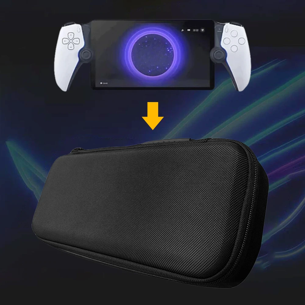 

EVA Hard Carrying Case Anti-drop Carrying Case Bag with Mesh Pocket Portable Protective Bag for PS5 Portal Gaming Accessories