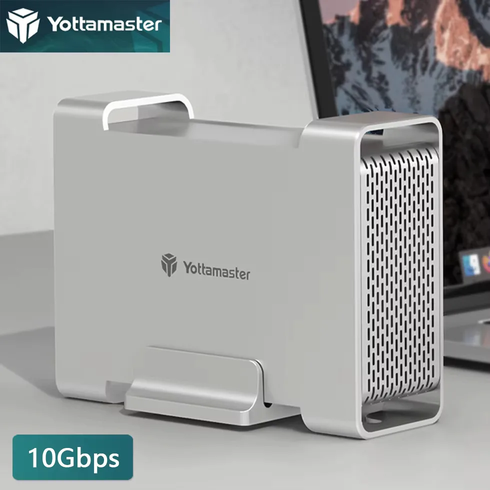 Yottamaster HDD ハードドライブ収納ボックス ハウジングチェスト NAS 1/2 デュアルベイ RAID SSD エンクロージャ 2.5 3.5 インチ SATA HD 外部ケース