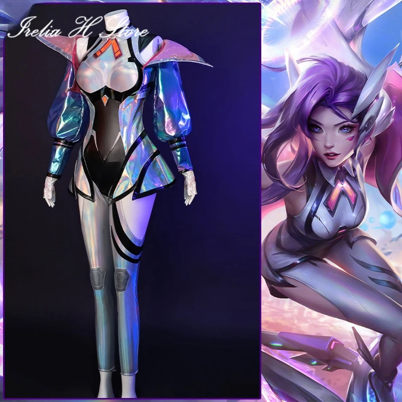 Irelia H LOL Seraphine Cosplay Costume Game Battle Pigeon Seraphine Jumpsuit Halloween Costumes Female