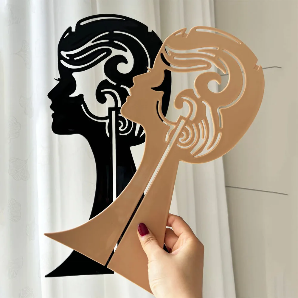 

Держатель для парика, пластиковый 2-цветный регулируемый портативный держатель для парикмахерской, модная модель, держатель для дисплея, дисплей для укладки парика