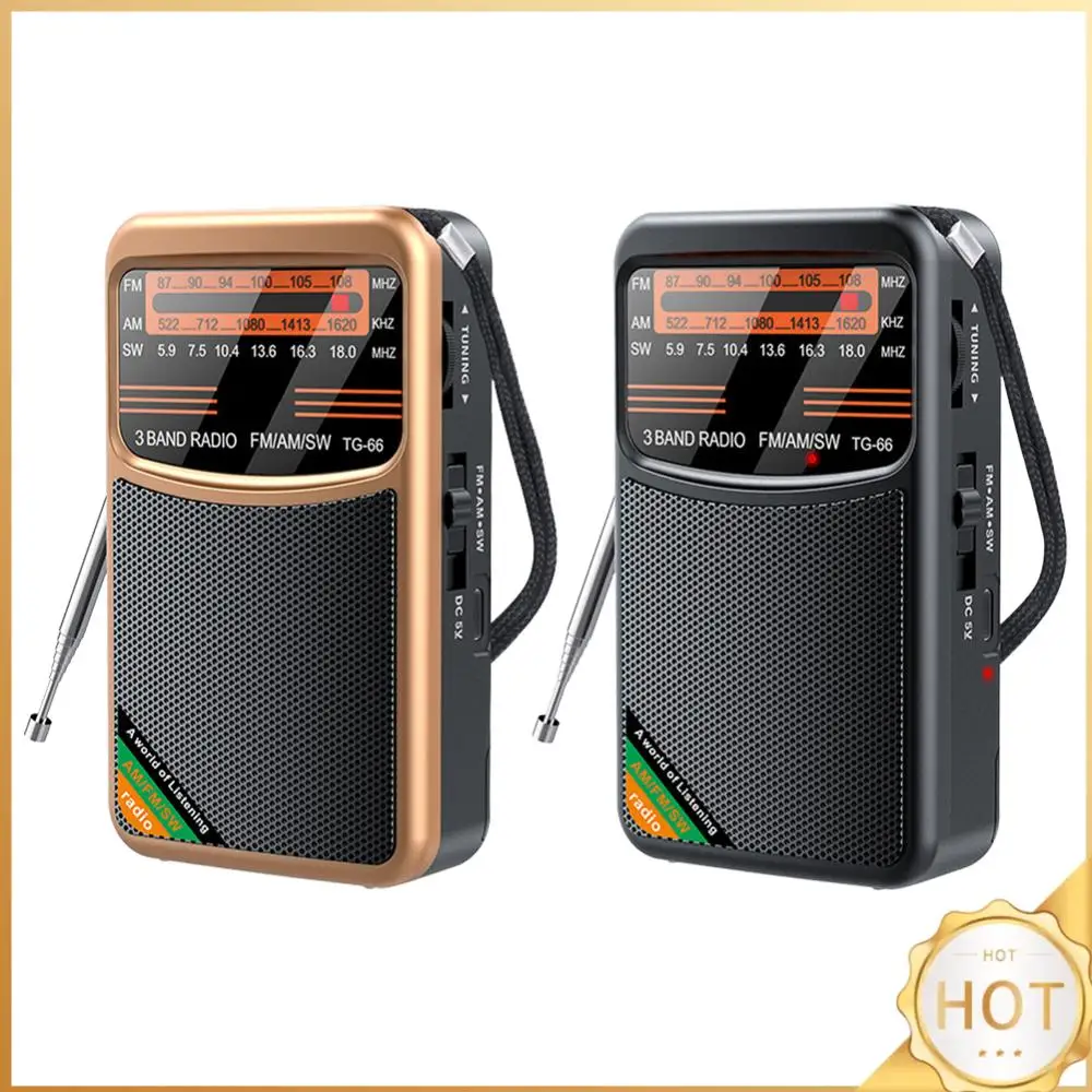 FM AM SW-радио с разъемом для наушников, карманное радио для кемпинга, пожилых людей, прогулок пожилых людей