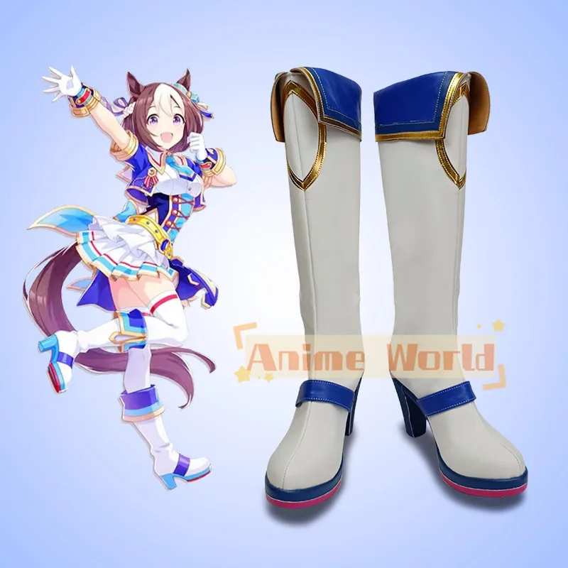 

Аниме-игра Umamusume Pretty Derby Tokai Teio, обувь для косплея, ботинки для взрослых и детей, костюм на Хэллоуин, аксессуары, реквизит