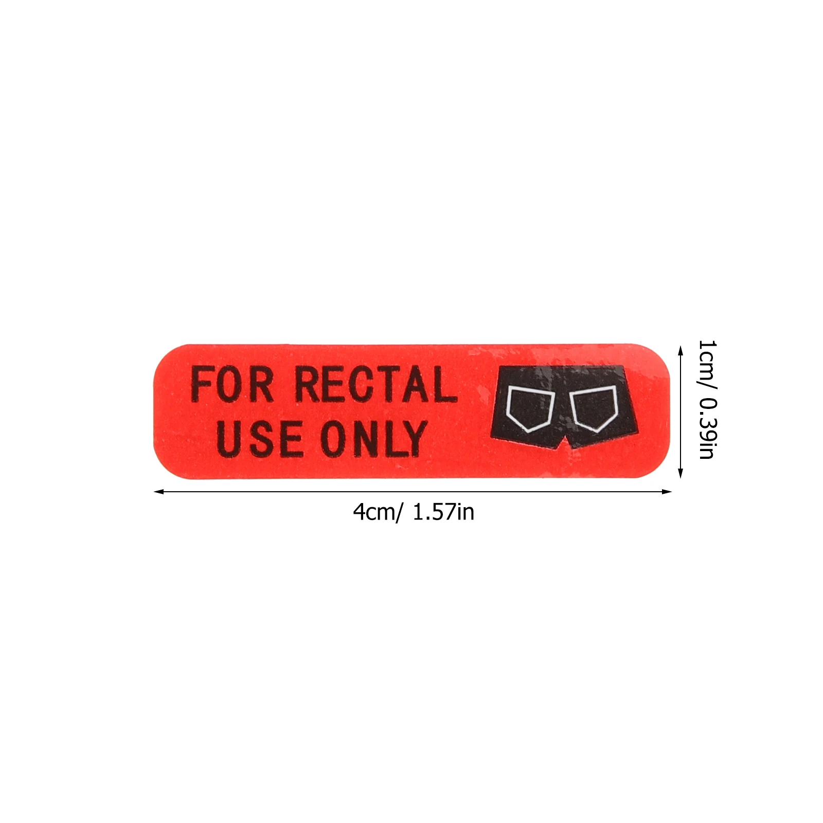 

500 Rectal Stickers Waterproof Labels for Rectal Use Decorative Funny Decals Party Supplies Halloween Theme Travel Case Luggage