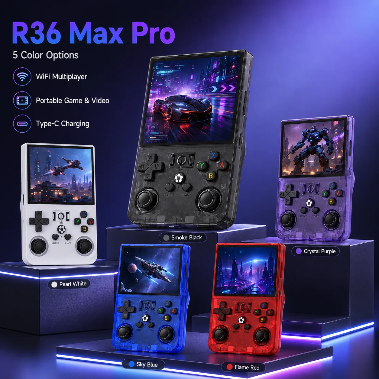 Gaming Console R36 Max - R36 Max Pro Multi‑Function Handheld Player
