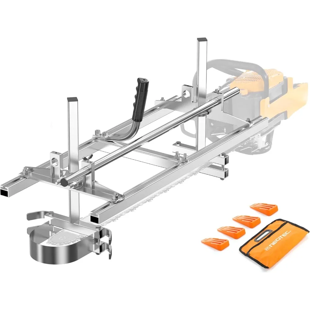 

Chainsaw-Mill-Portable-Saw-Mill - 36 Inch Chainsaw Mill Kit Planking Milling, Gas Powered