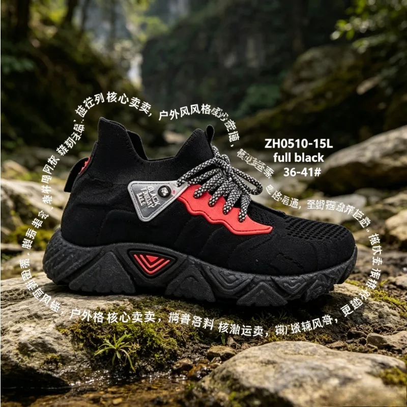 Chaussures de marche légères et respirantes en maille, antidérapantes, à semelle épaisse et robuste, pour le sport et les loisirs en extérieur