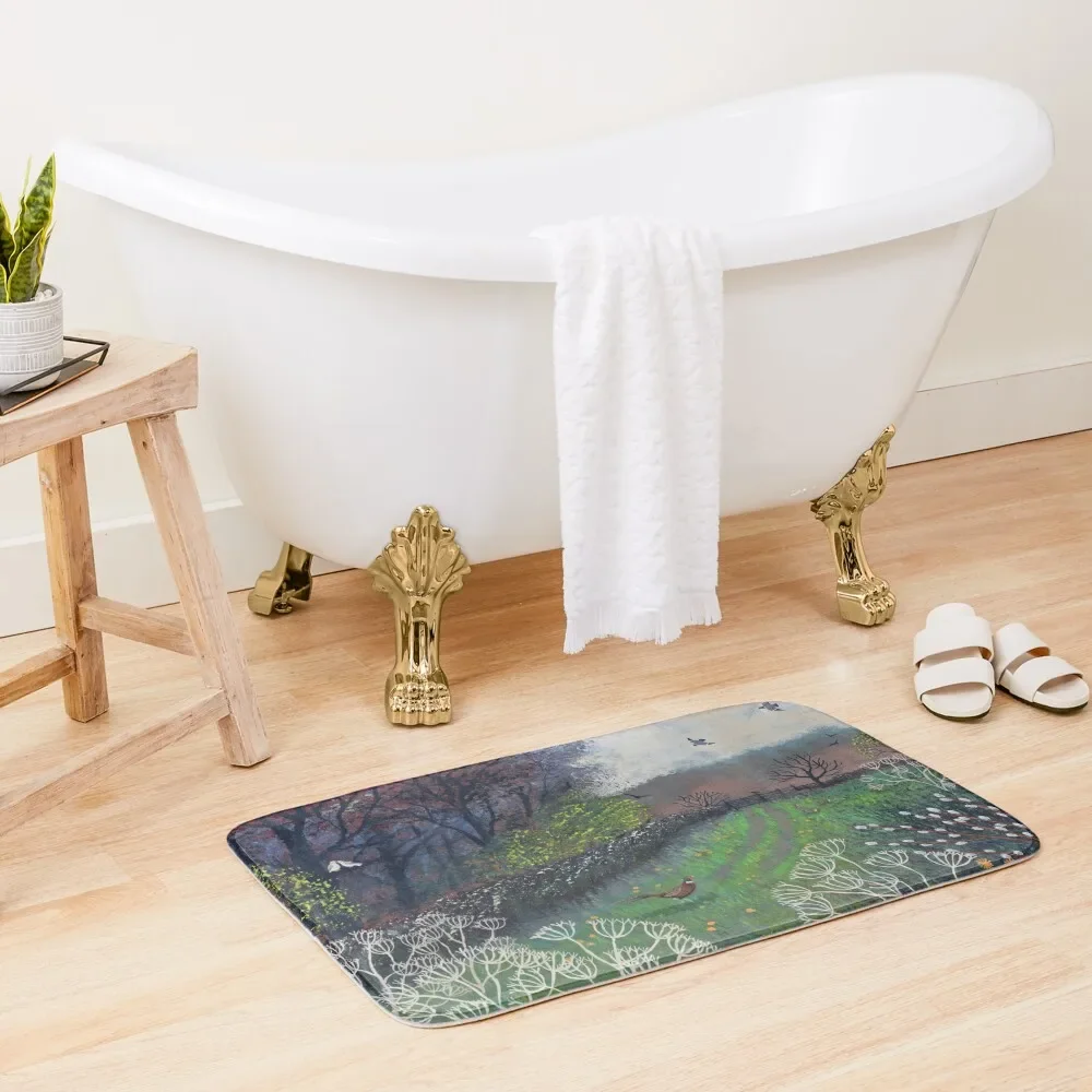 Whispers of Spring Bath Mat Bathroom Shower Non-Slip Bathtub Slip-Resistant Bathroom Supplies Mat