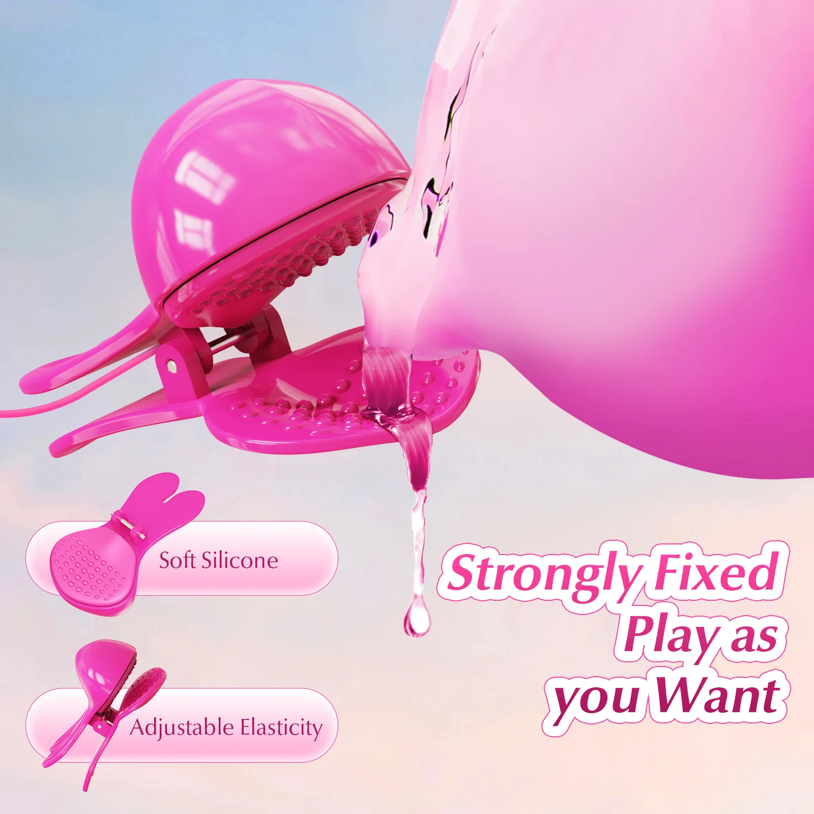 الحلمة المشبك مص هزاز اللسان لعق تهتز للنساء تدليك الثدي الشفرين البظر كليب تحفيز لعبة جنسية للمساج #4