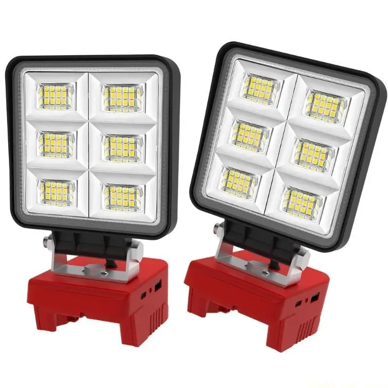 A2BE Camping Light Work Light MultiLighting Mode Compatible for 18V 20V Batteries for Versatilitys Applications 48pcs LED Beads