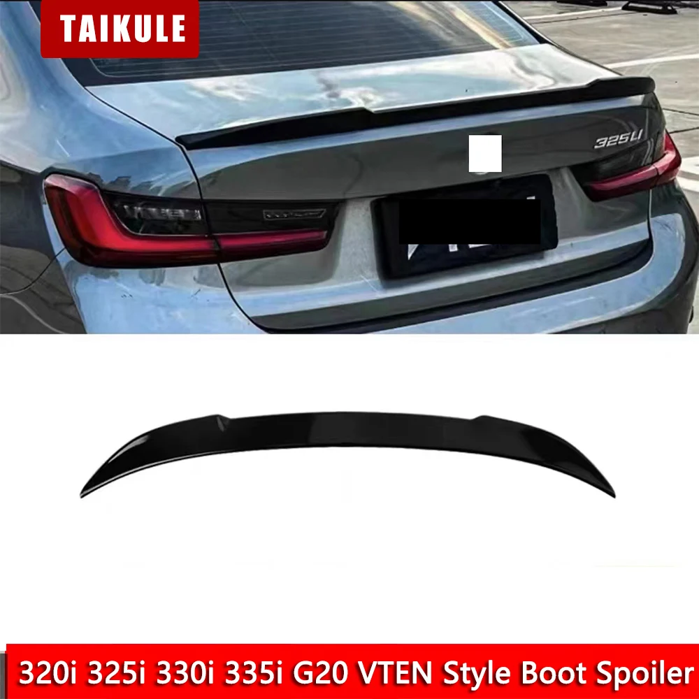 For 2020 To 2024 BMW 3-series 320i 325i 330i 335i G20 Modification VTEN Style Boot Spoiler ABS Roof Spoiler G20 LCI Tail Wing