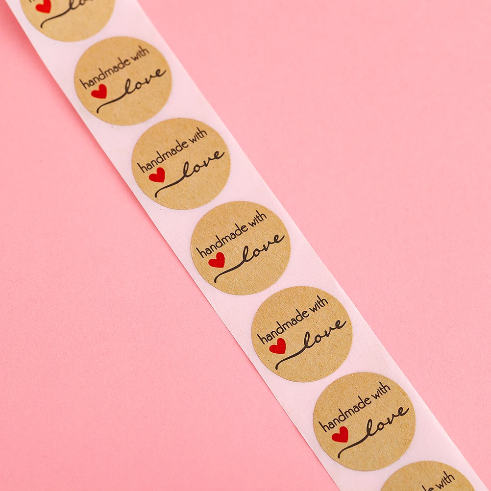 

Kraft Paper Thank You Stickers Custom Logo Junk Journal Labels for Gifts Tags Handmade Premium Material Decorative Arts