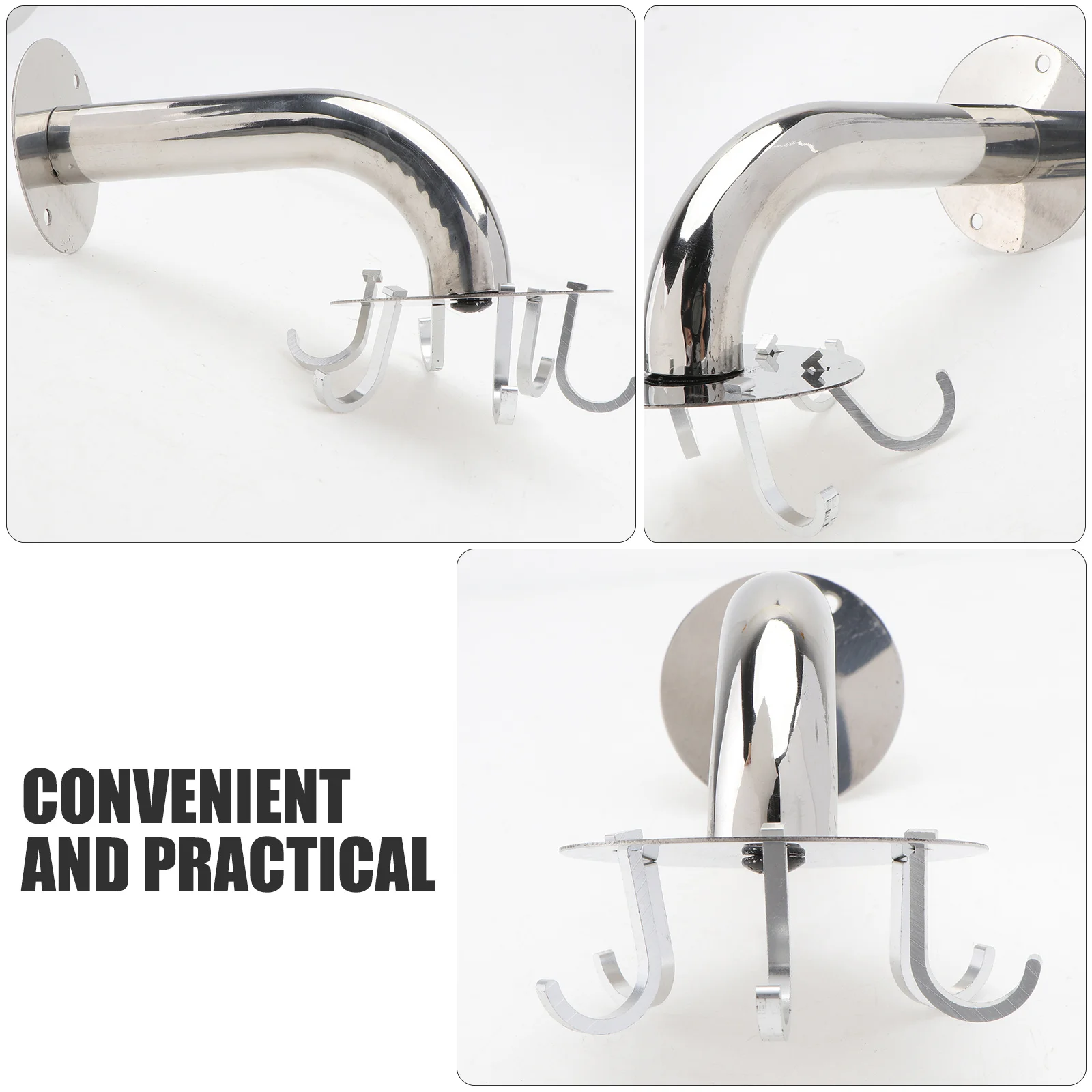 

1 комплект, вращающийся крючок без перфорации для кухни, ванной комнаты, многофункциональная бесследная вешалка из нержавеющей стали для хранения полотенец, настенное крепление