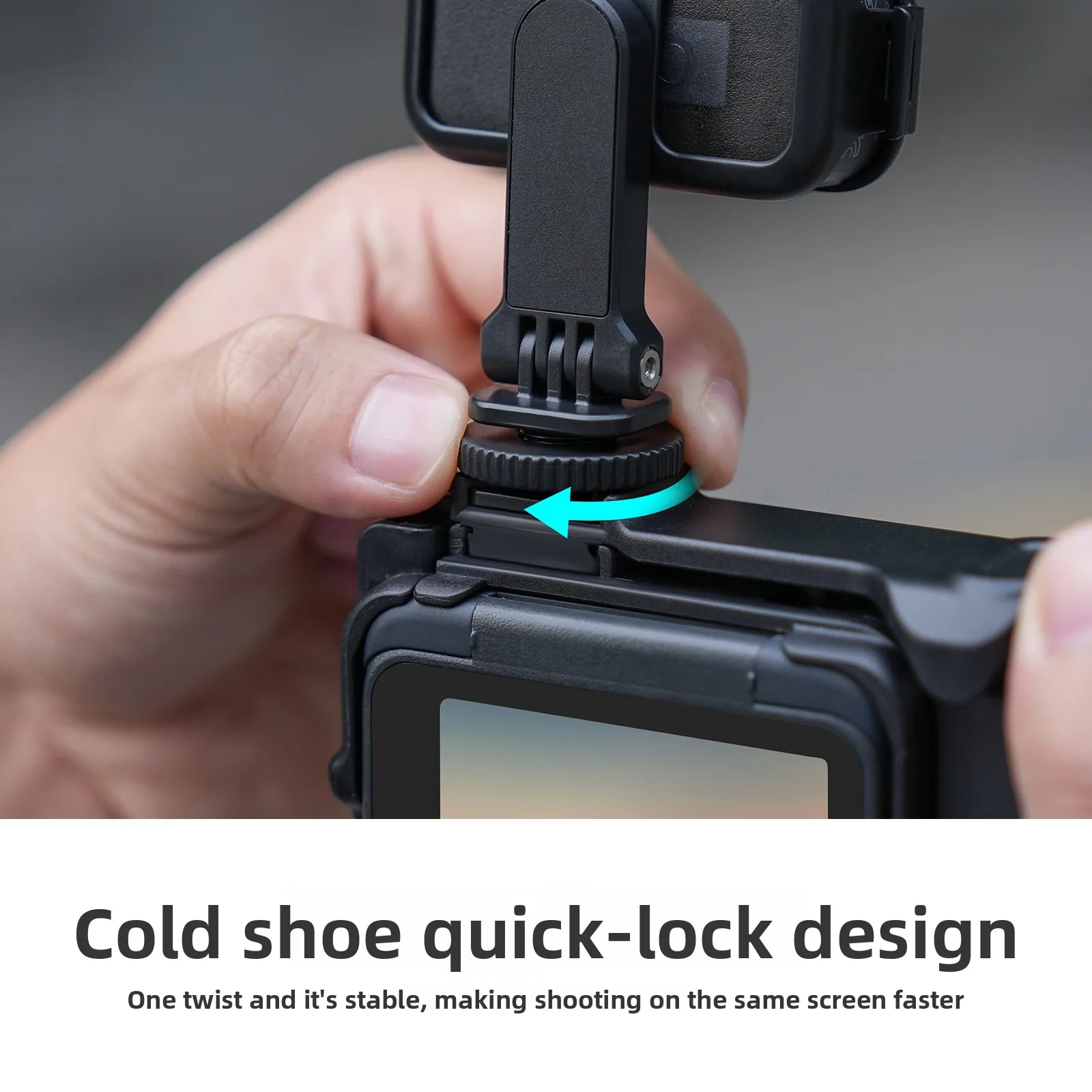 Sunnylife OSMO NANO 360 °   Support d'adaptateur à pression horizontale et verticale, botte froide rotative et réglable, accessoires de protection