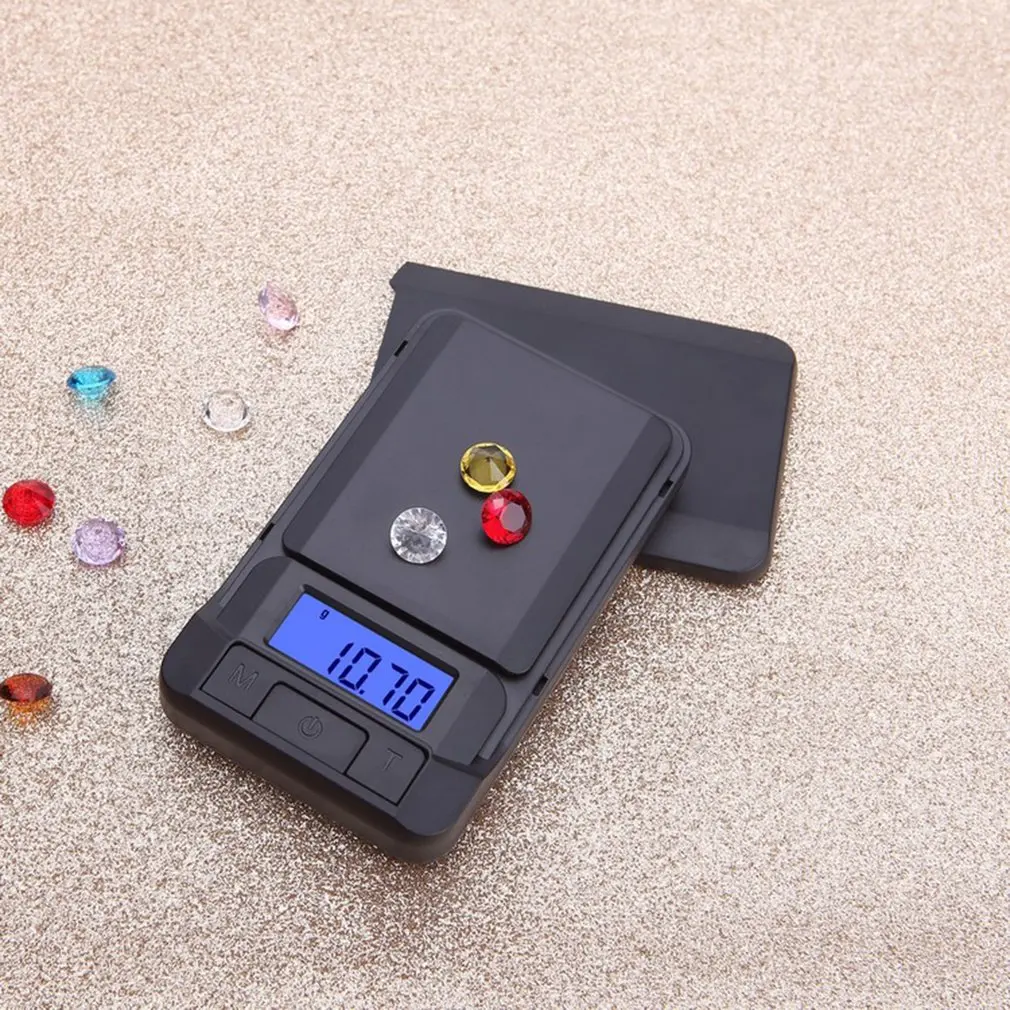 High Precision Digital Scale 200g/0.01g, 500g /0.1g LCD Mini Jewelry Pocket Scale Balance Gram Portable Electronic Jewelry Scale