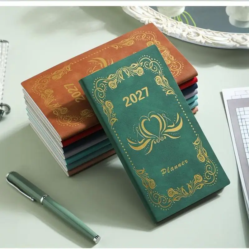 Hot Hot 2027 Portable A6 Daily Planner Calendar Diary Notebooks 365 Time Management Planner