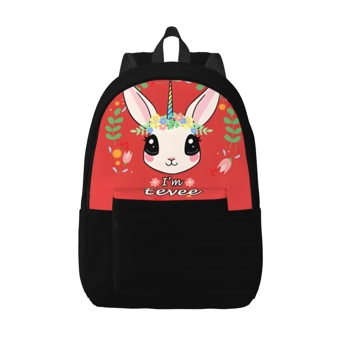 

Birthday Gift I'm The Unicorn Bunny Retro Washable Knapsack Eevee Super Quality For Boy Girl Handbag Picnic