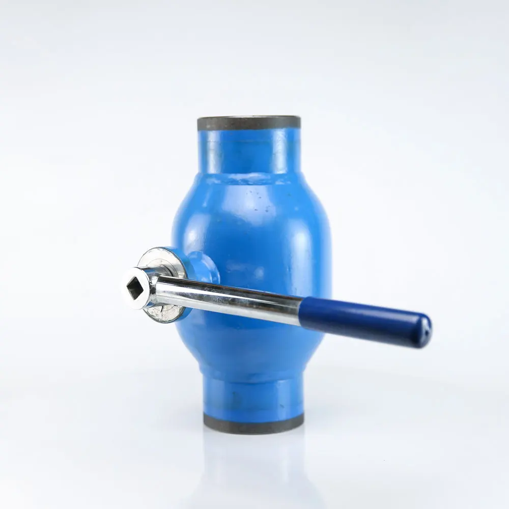 TKFM PN25 100mm Carbon Steel Reducing Heating Fully 5/16 Weldable Welded Manual Water OEM SS304 Ball PTFE Seat Ball Valve