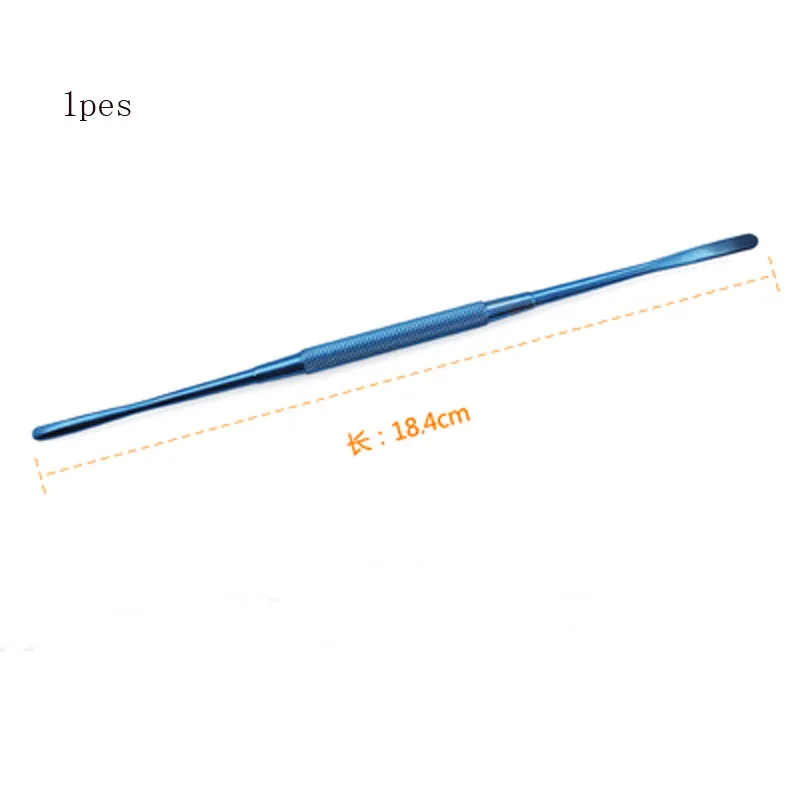 Microinstruments oftalmológicos, aço inoxidável, liga de titânio, dupla face, casca de osso